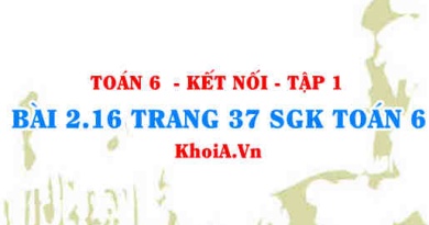 Bài 2.16 trang 37 SGK Toán 6 tập 1 Kết nối tri thức
